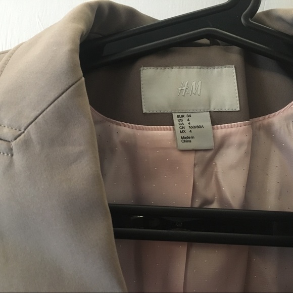H&M Taupe Blazer Like New 4 - Picture 2 of 2